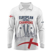 English European Football Champions Long Sleeve Polo Shirt May 20 Final Night Istanbul