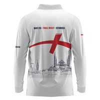 English European Football Champions Long Sleeve Polo Shirt May 20 Final Night Istanbul