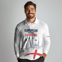 English European Football Champions Long Sleeve Polo Shirt May 20 Final Night Istanbul