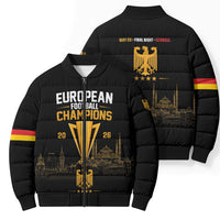 German European Football Champions Bomber Puffer Jacket May 20 Final Night Istanbul