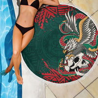 El Tri Mexico World Football 2026 Beach Blanket Mexican Pride Of Aztecs