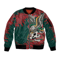 El Tri Mexico World Football 2026 Custom Sleeve Zip Bomber Jacket Mexican Pride Of Aztecs