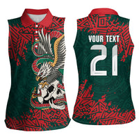 El Tri Mexico World Football 2026 Custom Women Sleeveless Polo Shirt Mexican Pride Of Aztecs