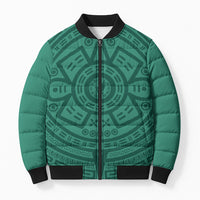 El Tri Mexico World Football 2026 Bomber Puffer Jacket Simple Calendario Azteca-inspired