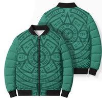 El Tri Mexico World Football 2026 Bomber Puffer Jacket Simple Calendario Azteca-inspired