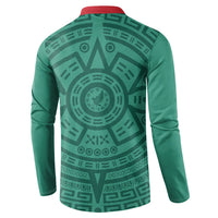 El Tri Mexico World Football 2026 Button Sweatshirt Simple Calendario Azteca-inspired