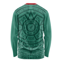 El Tri Mexico World Football 2026 Long Sleeve Shirt Simple Calendario Azteca-inspired