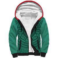 El Tri Mexico World Football 2026 Sherpa Hoodie Simple Calendario Azteca-inspired