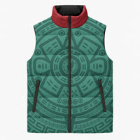 El Tri Mexico World Football 2026 Sleeveless Puffer Jacket Simple Calendario Azteca-inspired