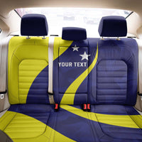 Felis dia di Bandera Curacao Personalized Back Car Seat Cover Curacao Flag Style - Wonder Print Shop