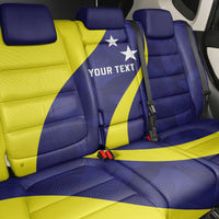 Felis dia di Bandera Curacao Personalized Back Car Seat Cover Curacao Flag Style - Wonder Print Shop