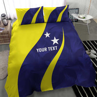 Felis dia di Bandera Curacao Personalized Bedding Set Curacao Flag Style - Wonder Print Shop