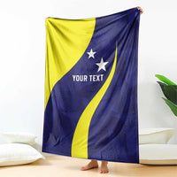 Felis dia di Bandera Curacao Personalized Blanket Curacao Flag Style - Wonder Print Shop