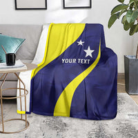 Felis dia di Bandera Curacao Personalized Blanket Curacao Flag Style - Wonder Print Shop