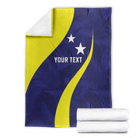 Felis dia di Bandera Curacao Personalized Blanket Curacao Flag Style - Wonder Print Shop