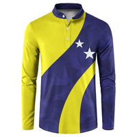 Felis dia di Bandera Curacao Personalized Button Sweatshirt Curacao Flag Style - Wonder Print Shop