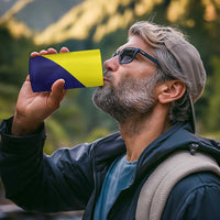 Felis dia di Bandera Curacao Personalized 4 in 1 Can Cooler Tumbler Curacao Flag Style - Wonder Print Shop