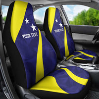 Felis dia di Bandera Curacao Personalized Car Seat Cover Curacao Flag Style - Wonder Print Shop