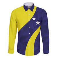 Felis dia di Bandera Curacao Personalized Family Matching Long Sleeve Bodycon Dress and Hawaiian Shirt Curacao Flag Style - Wonder Print Shop