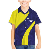 Felis dia di Bandera Curacao Personalized Family Matching Mermaid Dress and Hawaiian Shirt Curacao Flag Style - Wonder Print Shop