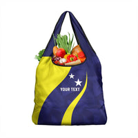 Felis dia di Bandera Curacao Personalized Grocery Bag Curacao Flag Style - Wonder Print Shop