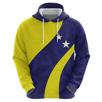 Felis dia di Bandera Curacao Personalized Hoodie Curacao Flag Style - Wonder Print Shop