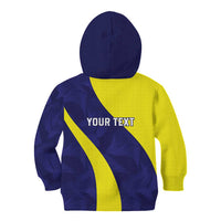 Felis dia di Bandera Curacao Personalized Kid Hoodie Curacao Flag Style - Wonder Print Shop