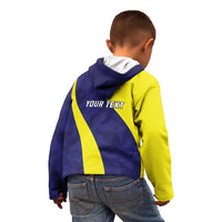 Felis dia di Bandera Curacao Personalized Kid Hoodie Curacao Flag Style - Wonder Print Shop