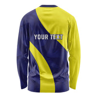 Felis dia di Bandera Curacao Personalized Long Sleeve Shirt Curacao Flag Style - Wonder Print Shop