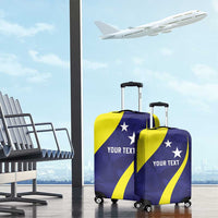 Felis dia di Bandera Curacao Personalized Luggage Cover Curacao Flag Style - Wonder Print Shop