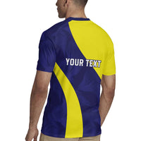 Felis dia di Bandera Curacao Personalized Rugby Jersey Curacao Flag Style - Wonder Print Shop