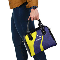 Felis dia di Bandera Curacao Personalized Shoulder Handbag Curacao Flag Style - Wonder Print Shop
