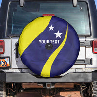 Felis dia di Bandera Curacao Personalized Spare Tire Cover Curacao Flag Style - Wonder Print Shop