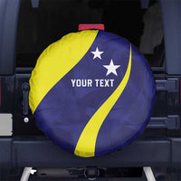 Felis dia di Bandera Curacao Personalized Spare Tire Cover Curacao Flag Style - Wonder Print Shop