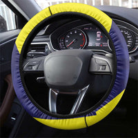 Felis dia di Bandera Curacao Steering Wheel Cover Curacao Flag Style - Wonder Print Shop