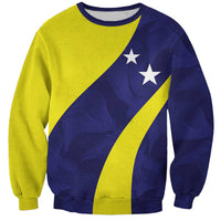 Felis dia di Bandera Curacao Personalized Sweatshirt Curacao Flag Style - Wonder Print Shop