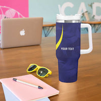Felis dia di Bandera Curacao Personalized Tumbler With Handle Curacao Flag Style - Wonder Print Shop