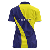 Felis dia di Bandera Curacao Personalized Women Polo Shirt Curacao Flag Style - Wonder Print Shop