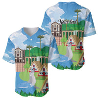 Feliz Dia de Madeira Personalized Baseball Jersey Traditional Palheiros Straw-roofed Houses - Wonder Print Shop