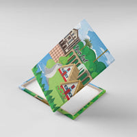 Feliz Dia de Madeira Personalized Canvas Wall Art Traditional Palheiros Straw-roofed Houses - Wonder Print Shop