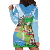 Feliz Dia de Madeira Personalized Hoodie Dress Traditional Palheiros Straw-roofed Houses - Wonder Print Shop