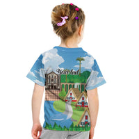 Feliz Dia de Madeira Personalized Kid T Shirt Traditional Palheiros Straw-roofed Houses - Wonder Print Shop