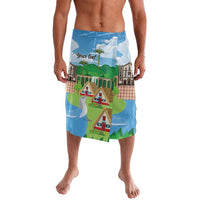 Feliz Dia de Madeira Personalized Lavalava Traditional Palheiros Straw-roofed Houses - Wonder Print Shop