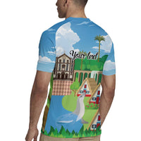 Feliz Dia de Madeira Personalized Rugby Jersey Traditional Palheiros Straw-roofed Houses - Wonder Print Shop