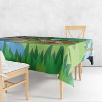 Feliz Dia de Madeira Personalized Tablecloth Traditional Palheiros Straw-roofed Houses - Wonder Print Shop