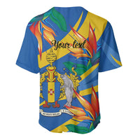 Bird of Paradise Flower Madeira Personalized Baseball Jersey - Wonder Print Shop