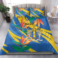 Bird of Paradise Flower Madeira Personalized Bedding Set - Wonder Print Shop