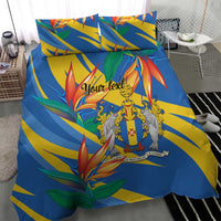 Bird of Paradise Flower Madeira Personalized Bedding Set - Wonder Print Shop