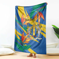 Bird of Paradise Flower Madeira Personalized Blanket - Wonder Print Shop