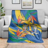 Bird of Paradise Flower Madeira Personalized Blanket - Wonder Print Shop